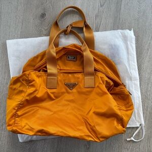 Prada weekender Bag in Vibrant Orange